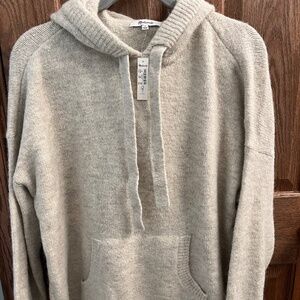 Women’s Madewell brand cream sweater hoodie, size medium